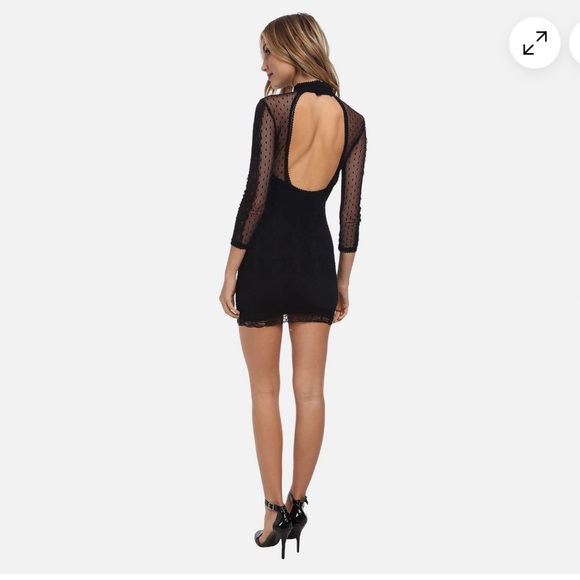 Free People “Karlton” Lace Cut Out Dress in Black - Picture 6 of 7
